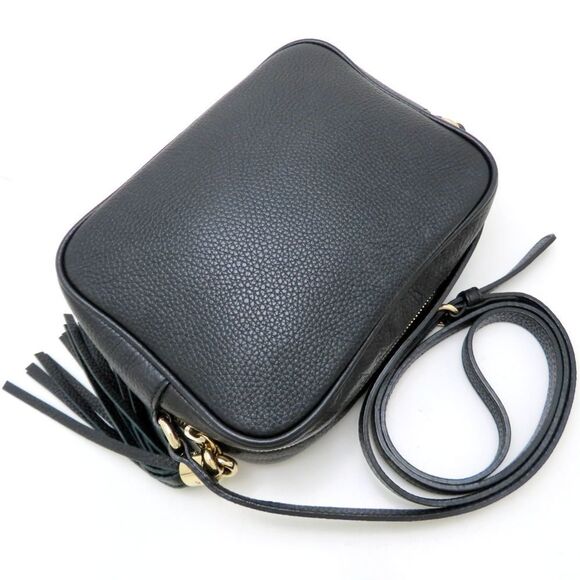 GUCCI Black Leather Shoulder Bag - Picture 3 of 9